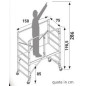 Trabattello in alluminio h. lavoro 2.86 Mt Modello Piego Special Trabattello in alluminio h. lavoro 2.86 Mt Modello Piego Special