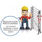 Trabattello in alluminio h. lavoro 2.86 Mt Modello Piego Special Trabattello in alluminio h. lavoro 2.86 Mt Modello Piego Special