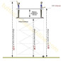 Trabattello Stark Altezza 4.50 mt. Lavoro