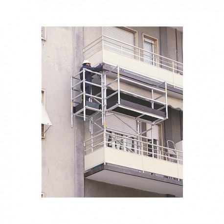 Trabattello a balcone in alluminio da 2 mt.