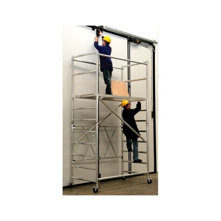 Aluminum scaffolding Roller L, modules A + B, Height L: 4.40 meters.