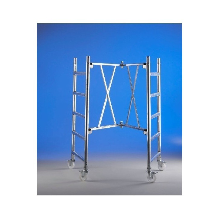 Aluminum scaffolding Roller L, modules A + B, Height L: 4.40 meters.